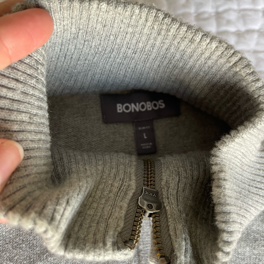 Bonobos Men’s Quarter Zip Knit Sweater - Picture 4 of 5